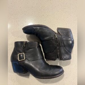 Kork-Ease heeled boot - dark brown/black